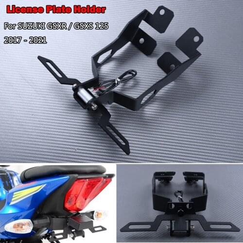 GSXS 125 License Plate Holder For Suzuki GSX-R125 GSX-R150 GSX-S125 GSX-S150 2017 18 2019 2020 2021 Tail Tidy Fender Eliminator
