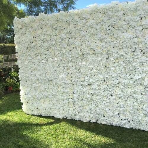 10pcs/lot Artificial Milk White silk rose and peony flower wall wedding background decoration road lead Home Decor Free Shipping