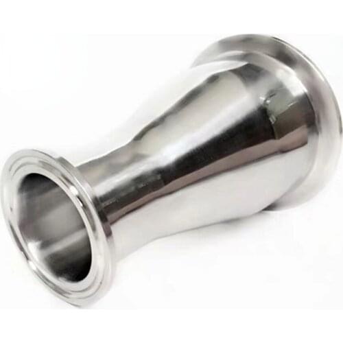 Concentric Reducer 3"(76mm) OD91 x 1.5"(38mm) OD50.5 Tri Clamp Pipe Fitting Sanitary Stainless Steel SS304