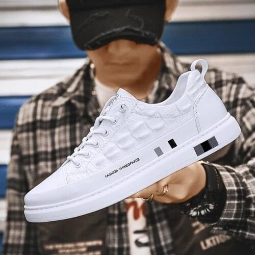 Mens Shoes Autumn and Winter Sneakers Mens Fashion Loafers PU Leather Casual Shoes Lace-up Walking Sneakers for Men Black