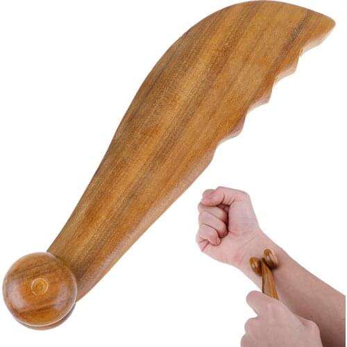 Wood SPA Therapy Stick Point Treatment Muscle Relaxation Guasha Board Promote Blood Circulation Vietnamese Cedar Scraping Massag