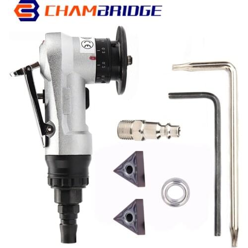 Mini Pneumatic Chamfering Machine Metal Trimming Portable 45 Degree Hand-Held Chamfer Machine for Air Pneumatic Tools