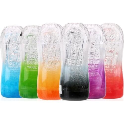 Transparent Vagina Male Masturbator Cup Sex Products Adult Endurance Exercise Soft Pussy Sex Toys Vacuum Cup for Men