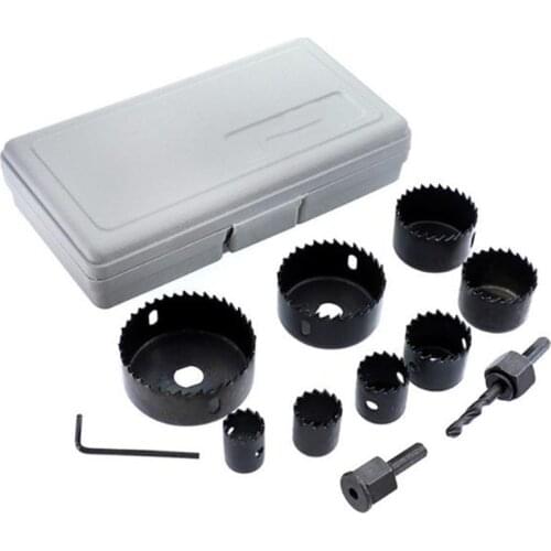 11 Pcs Of Woodworking Hole Opener Set Multi-Specification Reaming Bit Wood Cutting