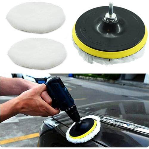 5Pcs Polishing Kit 150mm Polishing Pad Car Waxing Sponge Disk Wool Wheel Auto Paint Care Polisher Pads Car Gadget