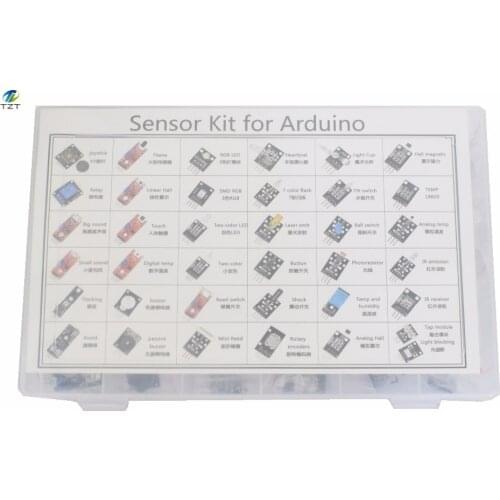37 IN 1 SENSOR KITS FOR Arduino HIGH-QUALITY For Arduino Starters (Works with Official for Arduino Boards)with box