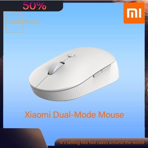 Orignial Xiaomi Mi Wireless Dual-Mode Mouse Silent Ergonomic Bluetooth USB Side Buttons Protable Mini Wireless Mice