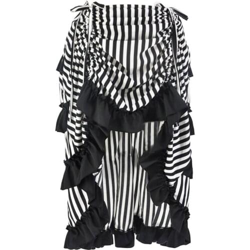 The Pirate Dressing Steampunk Victorian Cosplay Costume Womens High-Low Show Girl Skirt