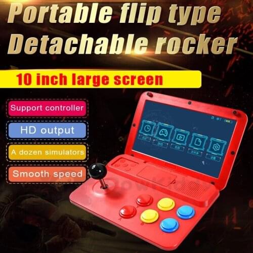 POWKIDDY A13 10 inch joystick arcade A7 architecture quad-core CPU simulator video game console retro game childrens gift