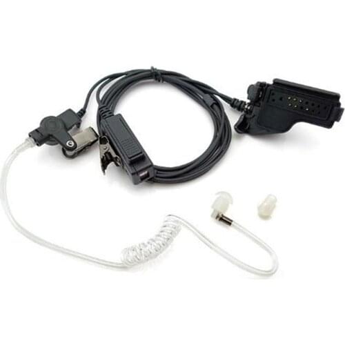 Covert Acoustic Tube Earpiece Headset Mic for Motorola Two Way Radio Ht1000 Ht2000 Jt1000 Security Door Supervisor