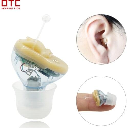 Hearing Aid Mini Sound Amplifier Enhancer Noise Ear Reduction Enhanced Speech Feedback Cancellation Suitable for Adults Elderly