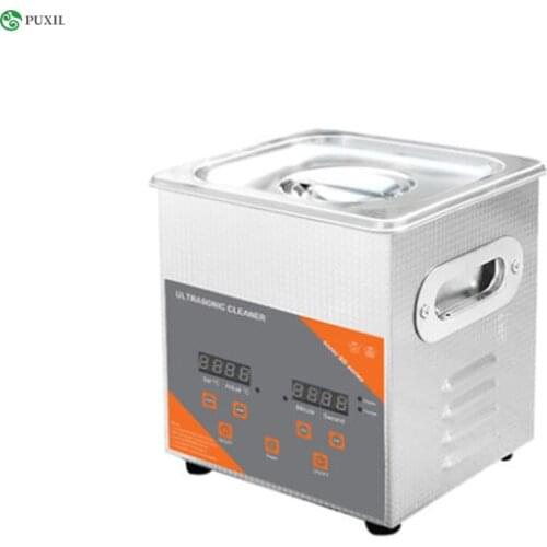 2L Timer Ultrasonic Cleaner Heated Degas For Lab Optical Instruments Screws Nut Dental Hardware Bearings