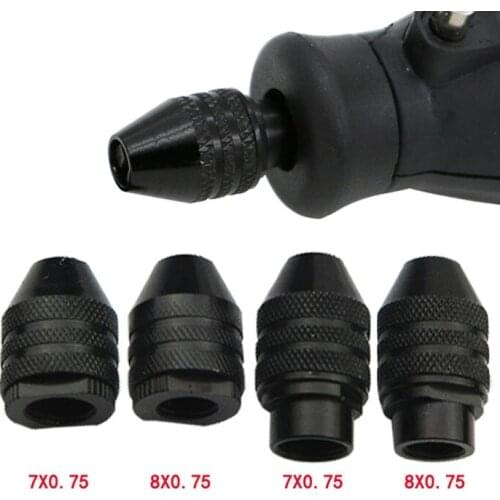 1Pc Universal Multi Chuck Keyless Drill Bit Dremel Rotary Tools 0.5-3.2mm Adapter Converter Multi Chuck For Hand Tools