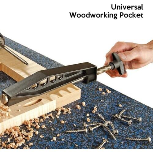 Universal Woodworking Pocket Hole Joints Fixed Clamp Slant Hole Pull Clip Drill Clip Clamp Slant-hole Drilling Accessories