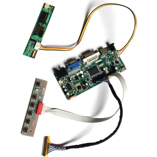 VGA+DVI 30-Pin screen 1CCFL 1680*1050 display controller board kit LVDS For LTN170P/LTN154MT02/LTN154P1/LTN154P2/LTN154P3