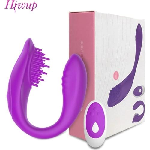 Wireless Vibrator for Women U Shaped G Spot Penis Dildo Clitoris Stimulator Double Vibrators Sex Toys Shop for Couples Adult