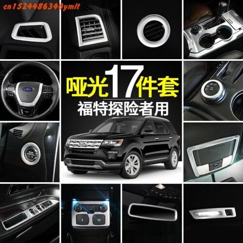 High-quality Abs Chrome Matte Interior Trim Sequins, Dashboard Trim Air Conditioning Vent Trim Cover For Ford Explorer 2016-2019