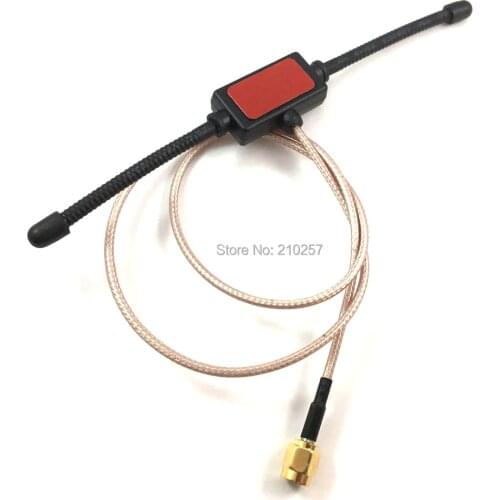 1pcs 433Mhz Antenna 3dbi Sma Male Connector Straight Horn "T" Shape For Ham Radio With 50cm Pistail Cable
