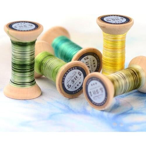 100% Gradient Colors Silk Thread/Mulberry Silk Thread For Embroidery/Suzhou embroidery gradient line/embroidery thread spool