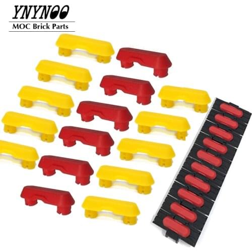 100Pcs/lot Technical Parts 14149 Large Track Rubber Antiskid Strip MOC Building Block Bricks Compatible for 88323 57518 Kids Toy