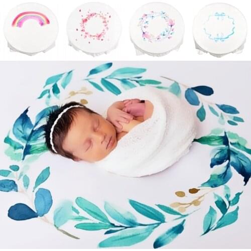 130x130cm Baby Photography Blanket Newborn Basket Filler Swaddle Wrap Background Cloth Newborn Photo Shooting Backdrop