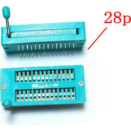 2pcs 14PIN 18PIN 28pin 40PIN ZIF socket for DIL ICs Textool Zero Insertion wide DIP test