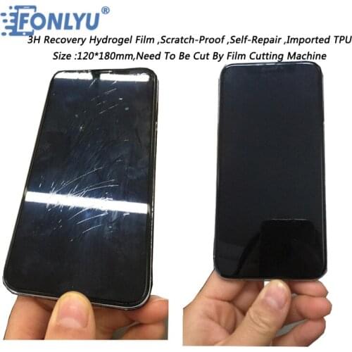 FONLYU 4 layers Hydrogel film LCD Screen Protective Film of Cutting Machine All Mobile Phone Flexible for iphone ipad Android
