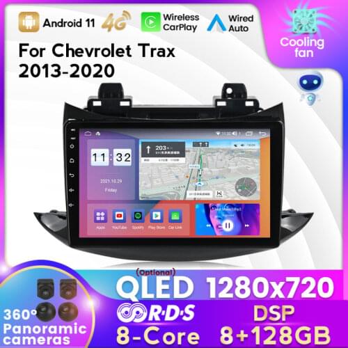MEKEDE 2 DIN 6+128G Android 11 Car Radio Multimedia Player for Chevrolet TRAX 2013-2020 GPS Navigation Built-in Carplay AUTO BT