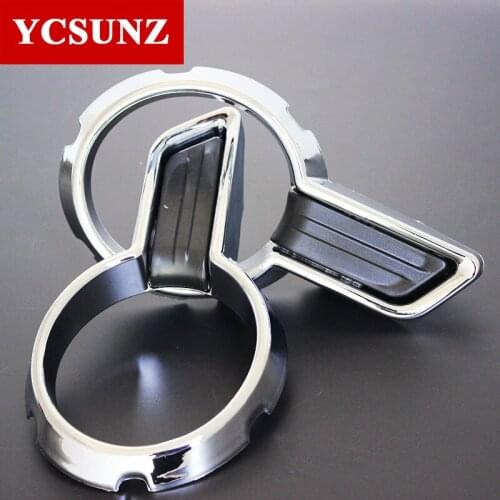 Car Accessories ABS Chrome Fog Lights Rim For Toyota Hilux Revo 2016 2017 2018