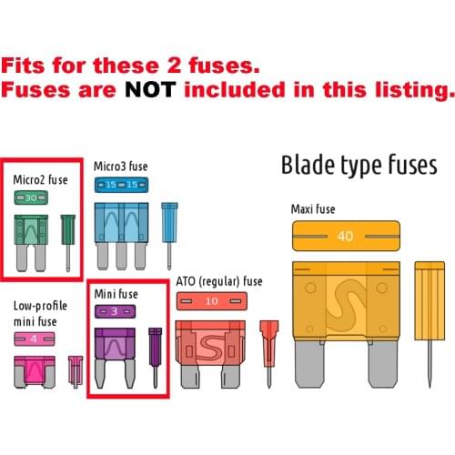 Car Boat Trailer Vehicle 6 Way Mini Micro Blade Fuse Box Block Holder