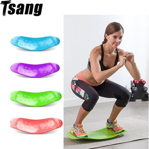 Balance Board With Non-slip Mat Waist Wriggling Plate Workout Yoga Gym Fitness Training Abdominal Leg Training Balance Exercise