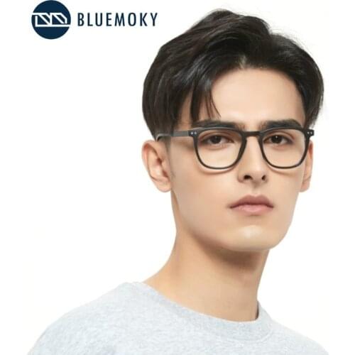 BLUEMOKY Vintage Anti Blue Light Glasses Women Men Retro Square Frame Computer Gaming Myopia Optical Spectacles Goggles Eyewear