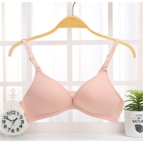 Small Size Sexy Brassiere for Small Chest Thin Cup Small Chest Plunge Bra for Women Underwired Cotton Deep V Push Up Bra