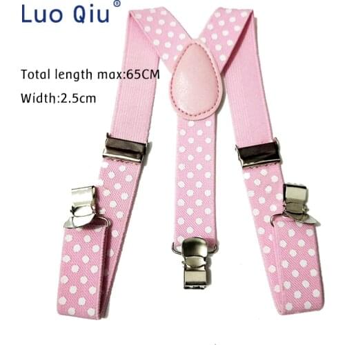 Boys Girls Kid Children Clip on Y Back Elastic Suspenders Slim Adjustable Braces Tirantes