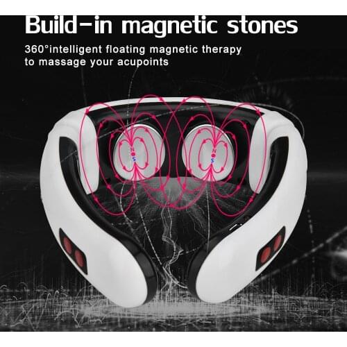 Electric Neck Massager Pulse Back 6 Modes Power Control Far Infrared Heating Pain Relief Tool Health Care Relaxation Machine