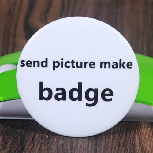 FFFPIN 5.8cm Brooch Customized DIY Big Badge Custom Made Send Your Love Picture Pattern Pho to Make Brooch Drop Shipping