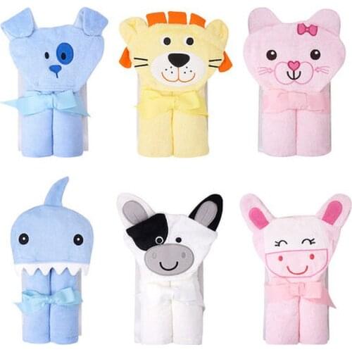 Four Seasons Flannel Baby Cloak For Boys Girls Toddler Baby Winter Warm Flannel Blanket Bath Towel Windproof Hooded Cloak Coat