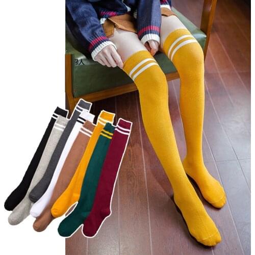 Knee Socks Women Long Socks Spring Autumn Japanese Korean College Students Knee-High cotton Socks Knee High Socks Stocking