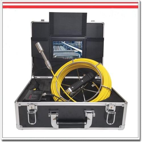 HD 1000TVL 7inch LCD 23MM 20/30/40/50M Cable Pipe Pumbing Sewer Inspection Camera System With 12 LEDs