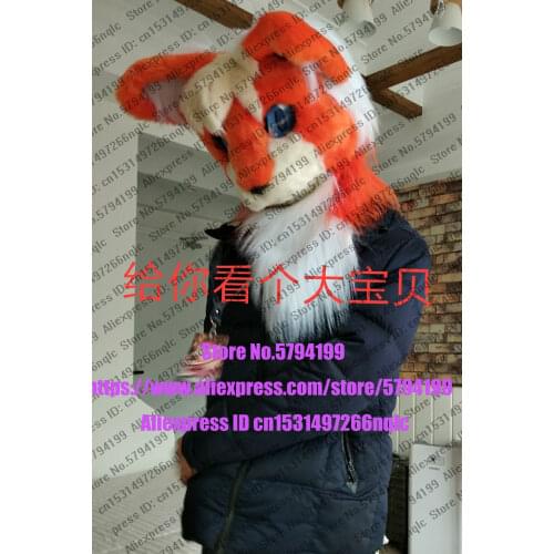 Customized Available REAL PHOTO dx0084 head CAT full sets husky dog Suit fursuit Costume fox Party Carnival Gift