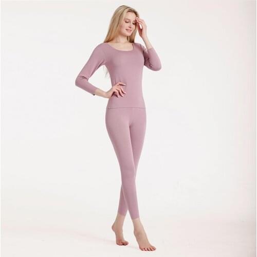 Womens Thermal Underwear Sets Warm Sexy Ladies Intimates Long Johns Thermal Underwear Thermal Pajamas Woman Winter Clothing