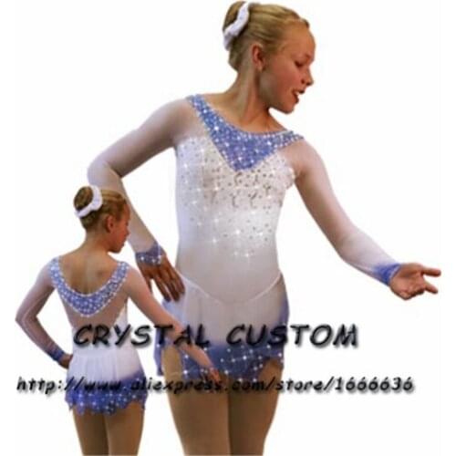 Hot Sales Ice Figure Skating Dresses Fashion New Brand Competition Girls Figure Skating Dresses Crystal DR3669