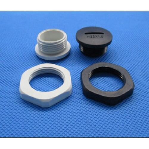 M16 Nylon Waterproof Plug With Nut Plastic Head Plugging Piece-10/20Pcs