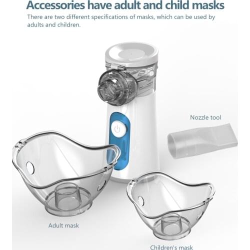 Medical Inhale Nebulizer Silent Ultrasonic Inalador Nebulizador Children Adult Kids Inhaler Atomizer Medicine Atomized Cup