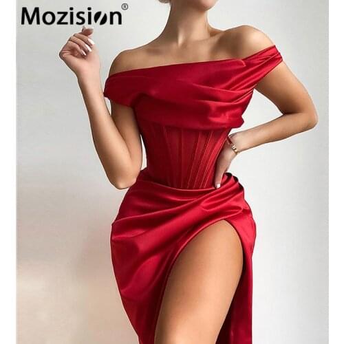 Летние платья с открытыми плечами Mozision China At AliExpress