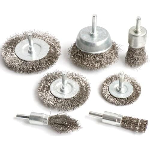 Wire Wheel Brush Kit for Drill,Stainless Steel Coarse Crimped Cup Brush,with 1/4-Inch Shank,Removal of Rust,Deburring,Paint