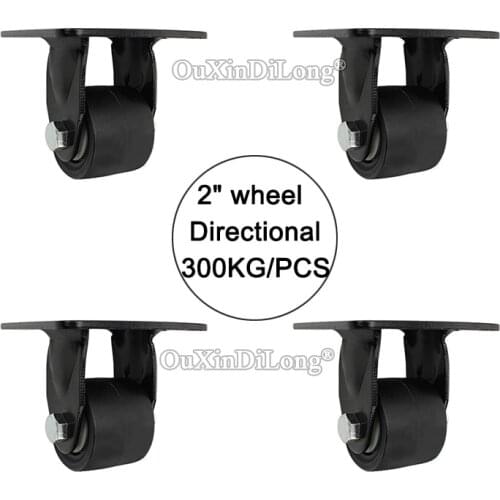 Directional 4PCS 2" heavy duty wheels load bearing 300kg/pcs casters industrial wheels universal wheel JF1643