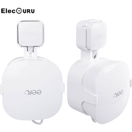 Wall Mount For eero Mesh Wifi System(US Version) Router Shelf Outlet Holder Stylish Cable Arrangement Bracket Home Router Holder