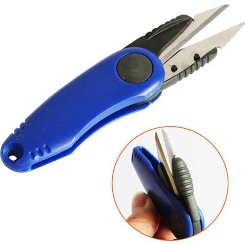 Shrimp-Shaped Stainless Steel Fish Use Scissors Accessories Folding Fishing Line Cut Clipper Fishing Scissor Tackle
