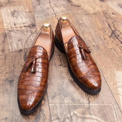 Oxfords Leather Mens Shoes Lace Up Breathable Formal Office For Man Big Size 38-48 Flats Casual Dress Shoes Men Party Wedding